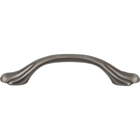 Elements 3" Center-to-Center Brushed Pewter Gatsby Cabinet Pull 3208BNBDL